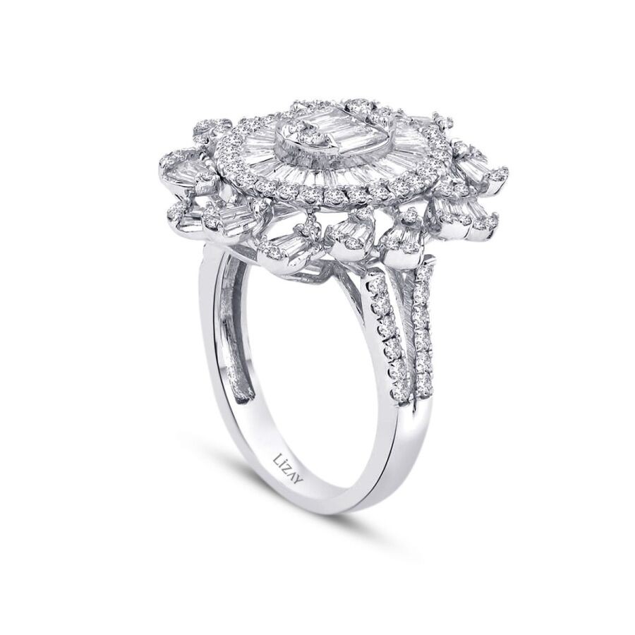 2.13 Carat Diamond Baguette Ring