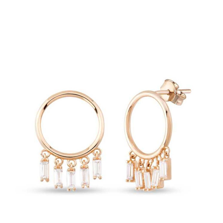 Gold Baguette Earrings