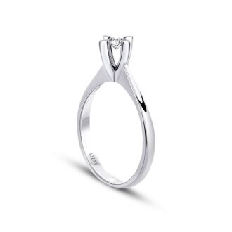 0.20 Carat Diamond Round Solitaire Engagement Ring