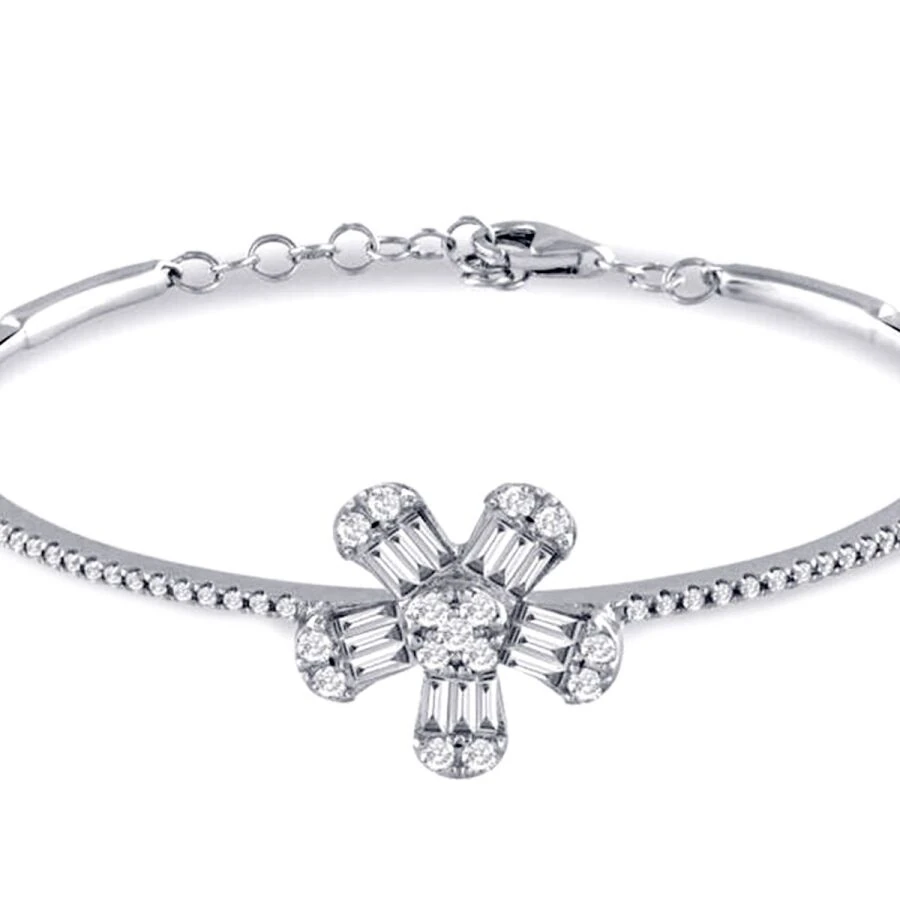 1.00 Carat Diamond Baguette Bangle