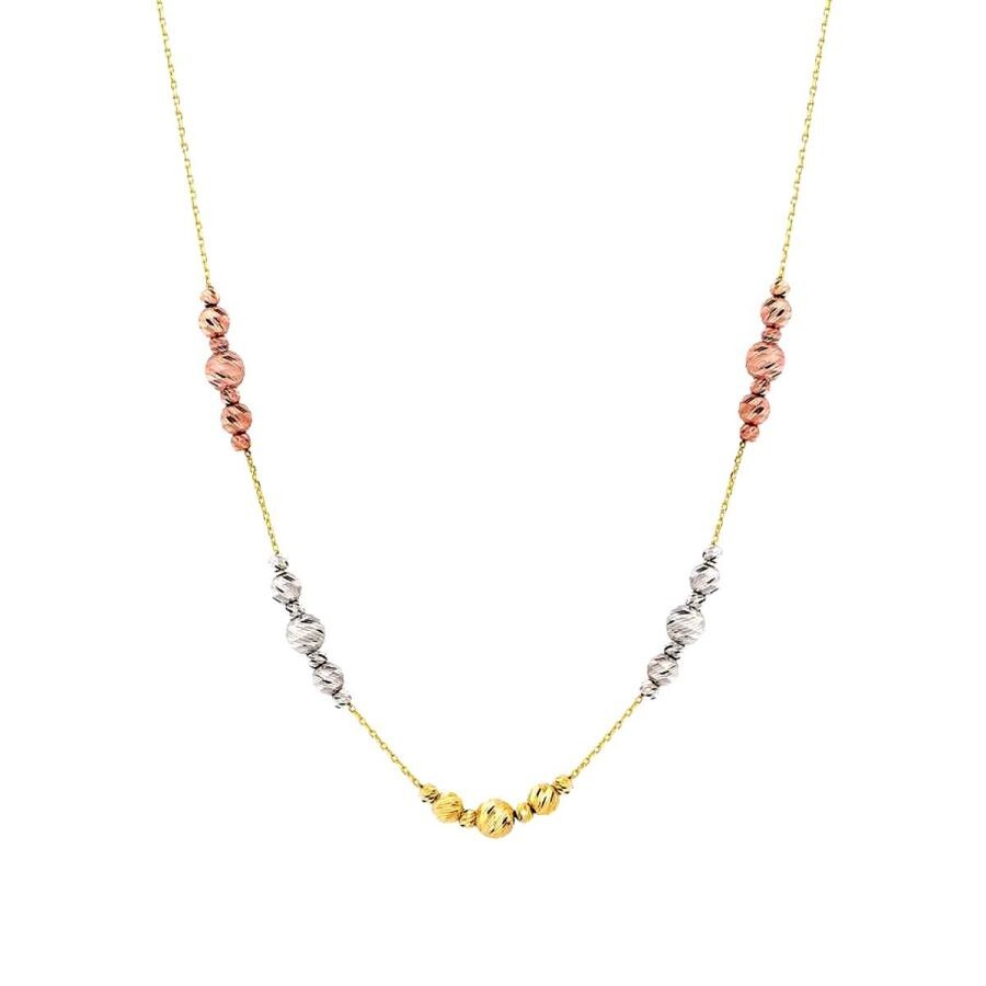 Gold Three-Tone Doric Necklace