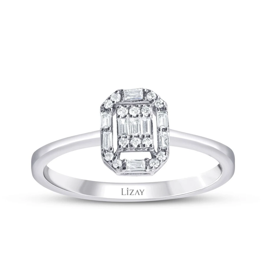 0.21 Carat Diamond Baguette Ring