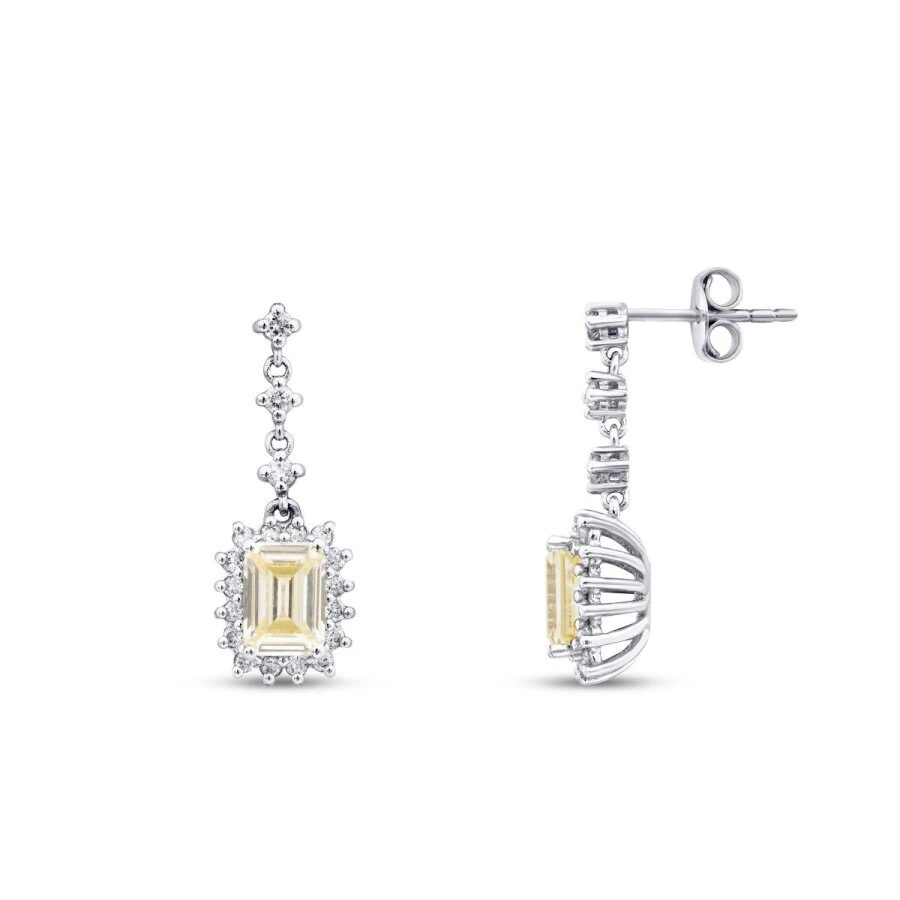 3.85 Carat Diamond Fancy Earrings