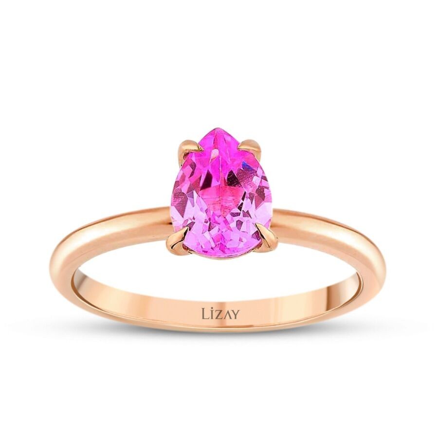 1.23 Carat Diamond Pink Sapphire Ring