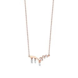 0.35 Carat Diamond Baguette Trend Necklace