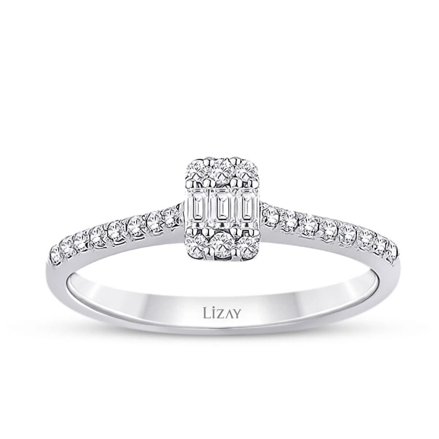 0.32 Carat Diamond Baguette Ring