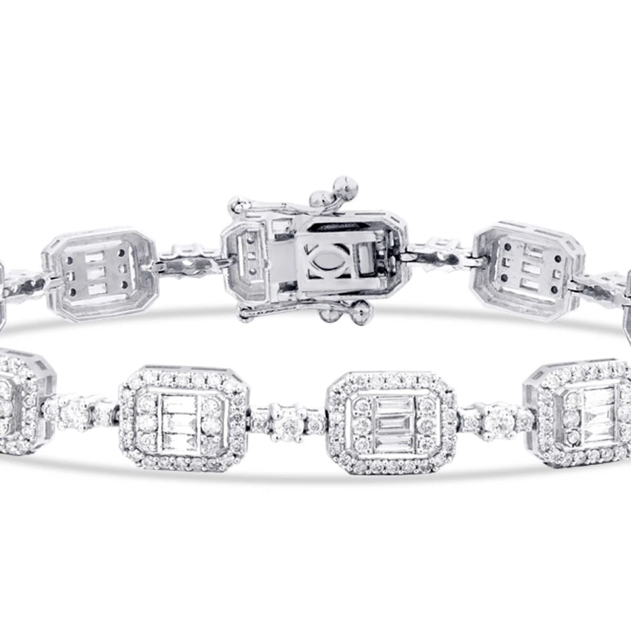2.94 ct. Diamant Baguette Armband