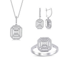 1.46 Carat Diamond Baguette Set