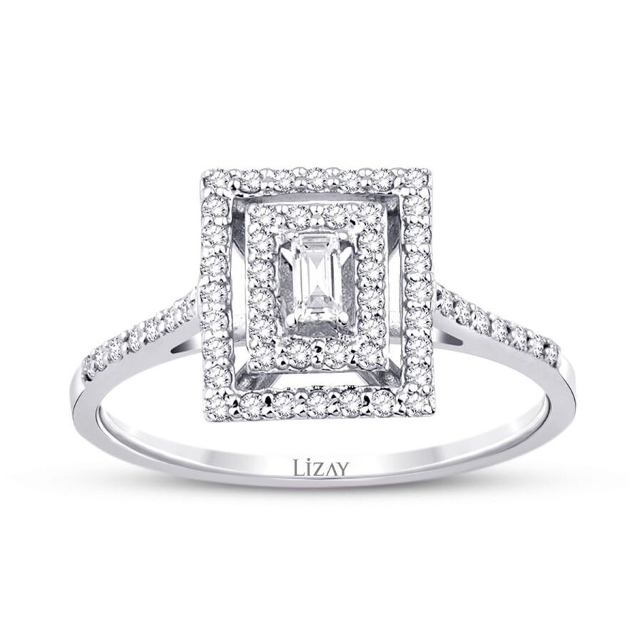 0.35 Carat Diamond Baguette Ring