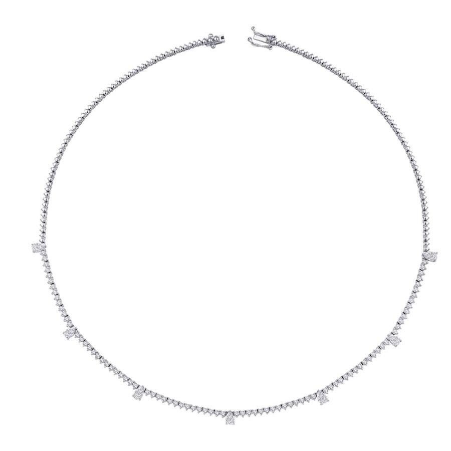4,02 Karat Diamant Halskette