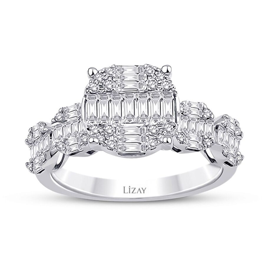 1.07 Carat Diamond Baguette Ring