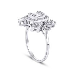0.58 Carat Diamond Baguette Ring