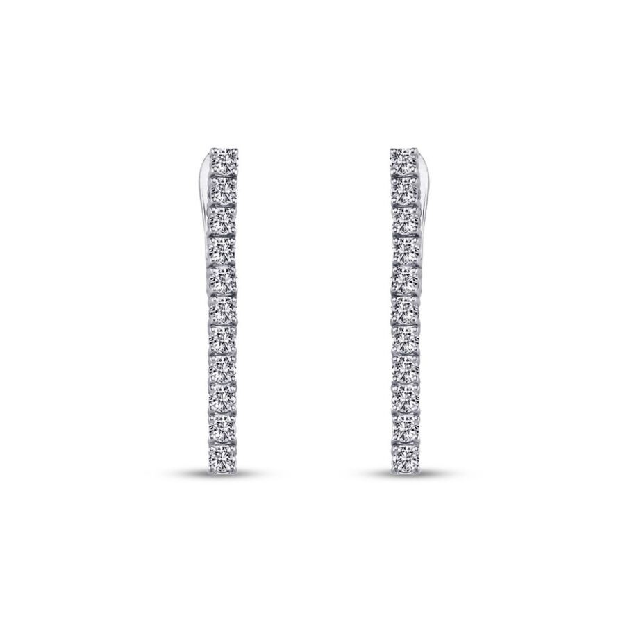 1.14 Carat Diamond Tennis Earrings