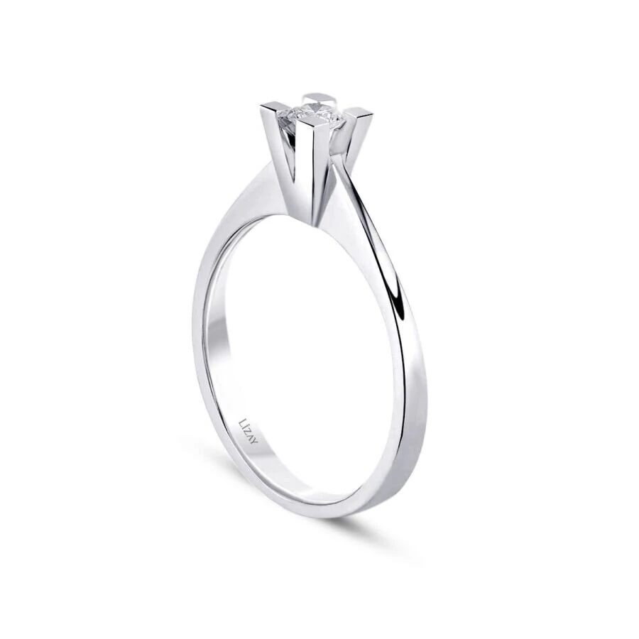 0.15 Carat Diamond Round Solitaire Engagement Ring