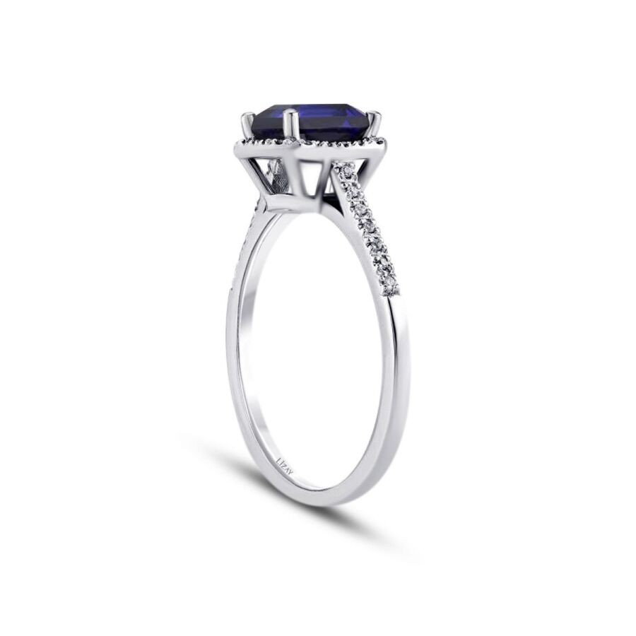 1.20 Carat Diamond Sapphire Ring