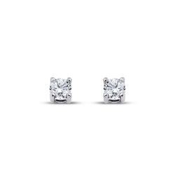 0.40 Carat Diamond Solitaire Earrings