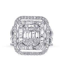 2.64 Carat Diamond Baguette Ring