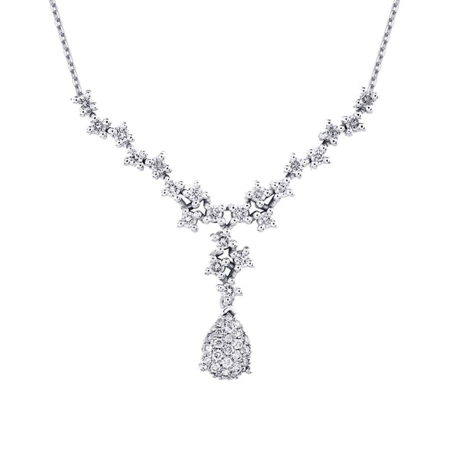 0.48 Carat Diamond Pear Necklace