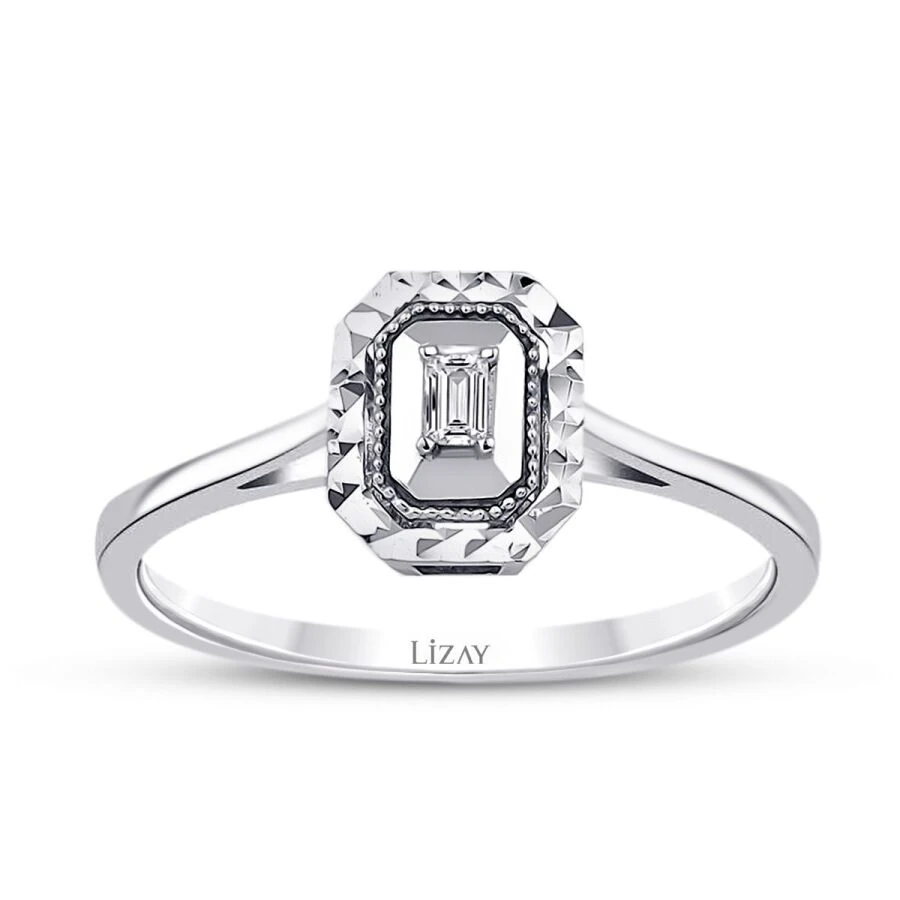 0.04 ct. Diamant Baguette Ring
