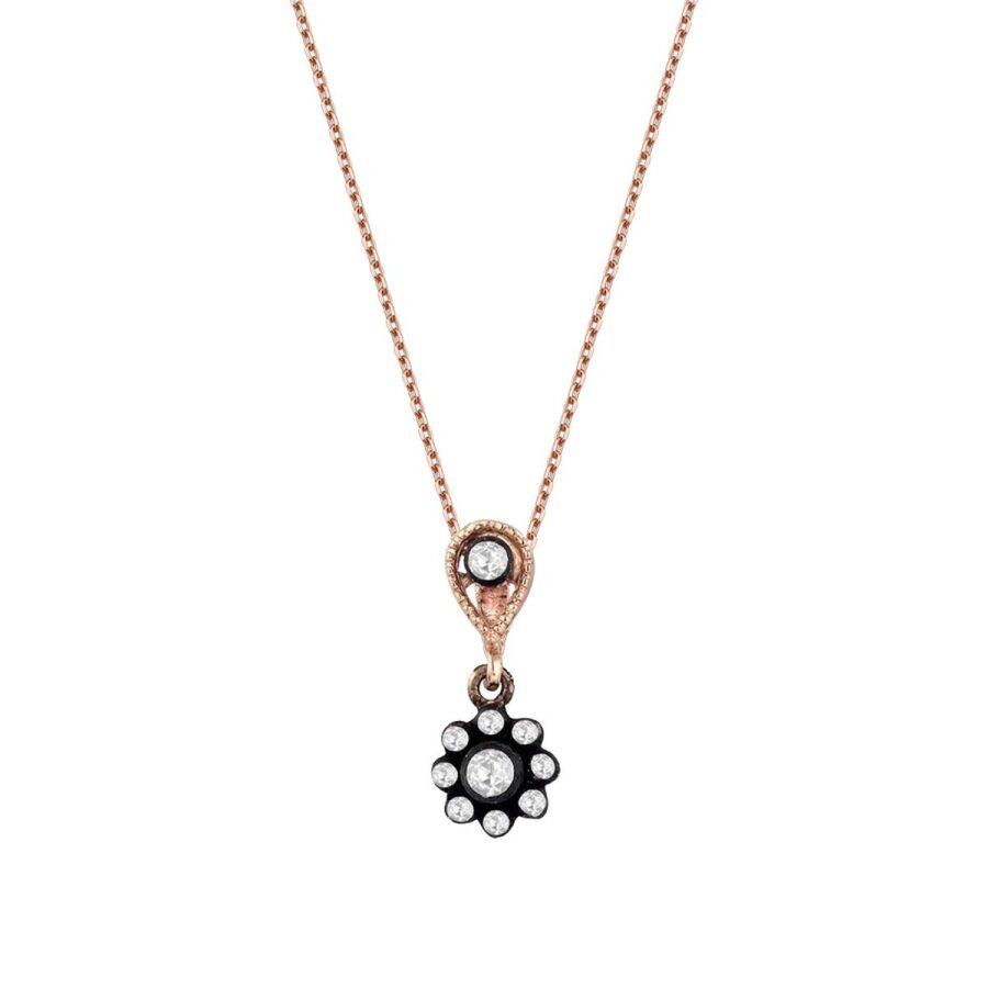 0,25 Karat Diamant Rosen Halskette