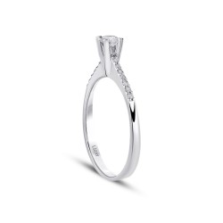 0.40 Carat Diamond Round Solitaire Engagament Ring