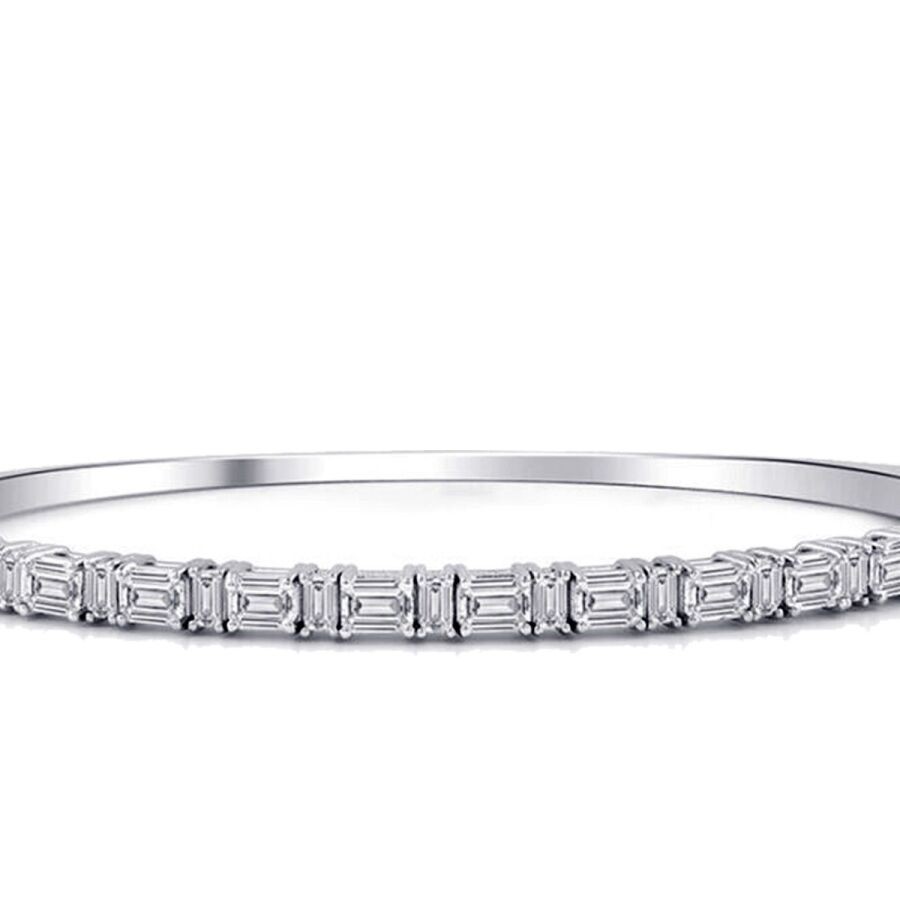 3,06 Karat Diamant Baguette Armreif