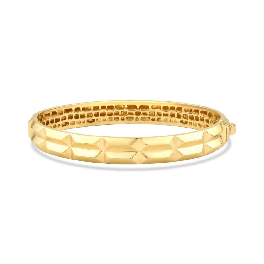 Gold Patterned Bangle