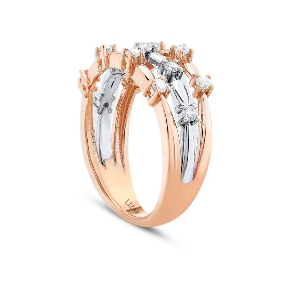 0.34 Carat Diamond Two-Tone Ring