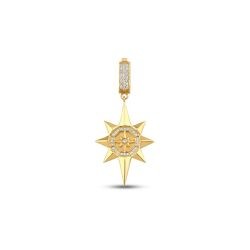 Gold North Star Charm