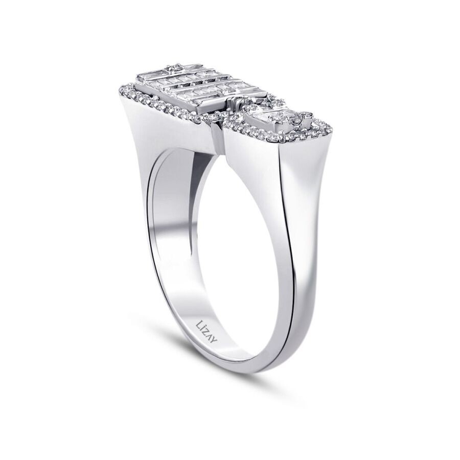 0.41 Carat Diamond Baguette Ring