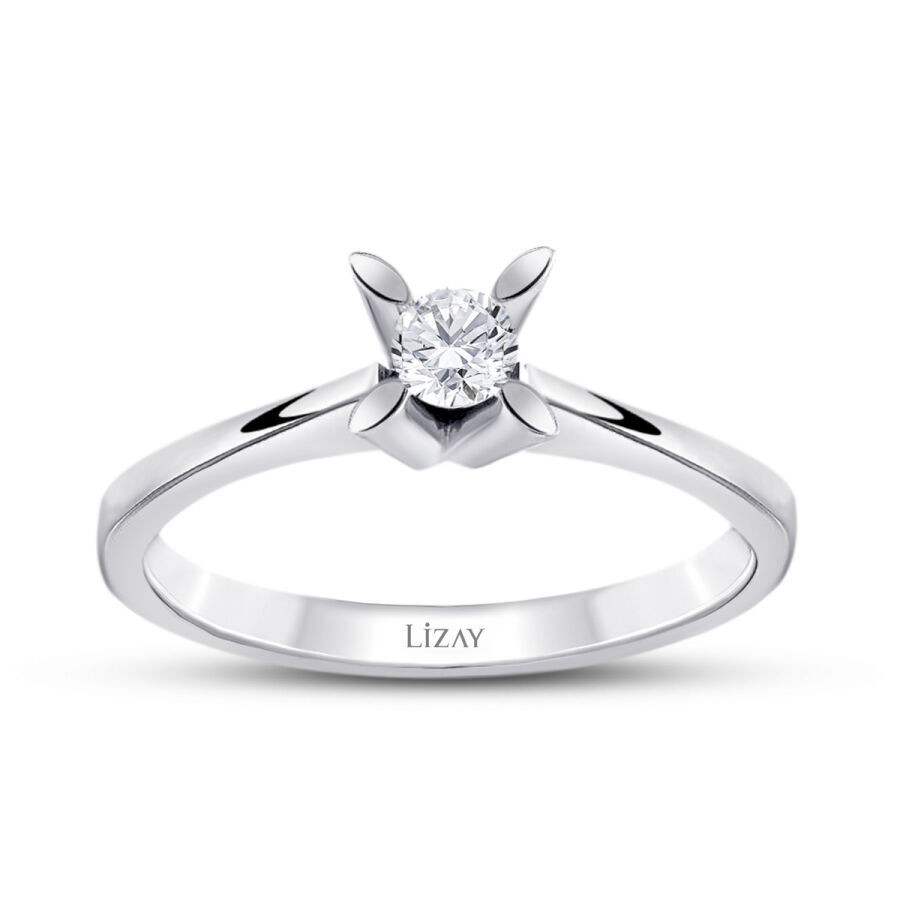0.10 Carat Diamond Round Solitaire Engagement Ring