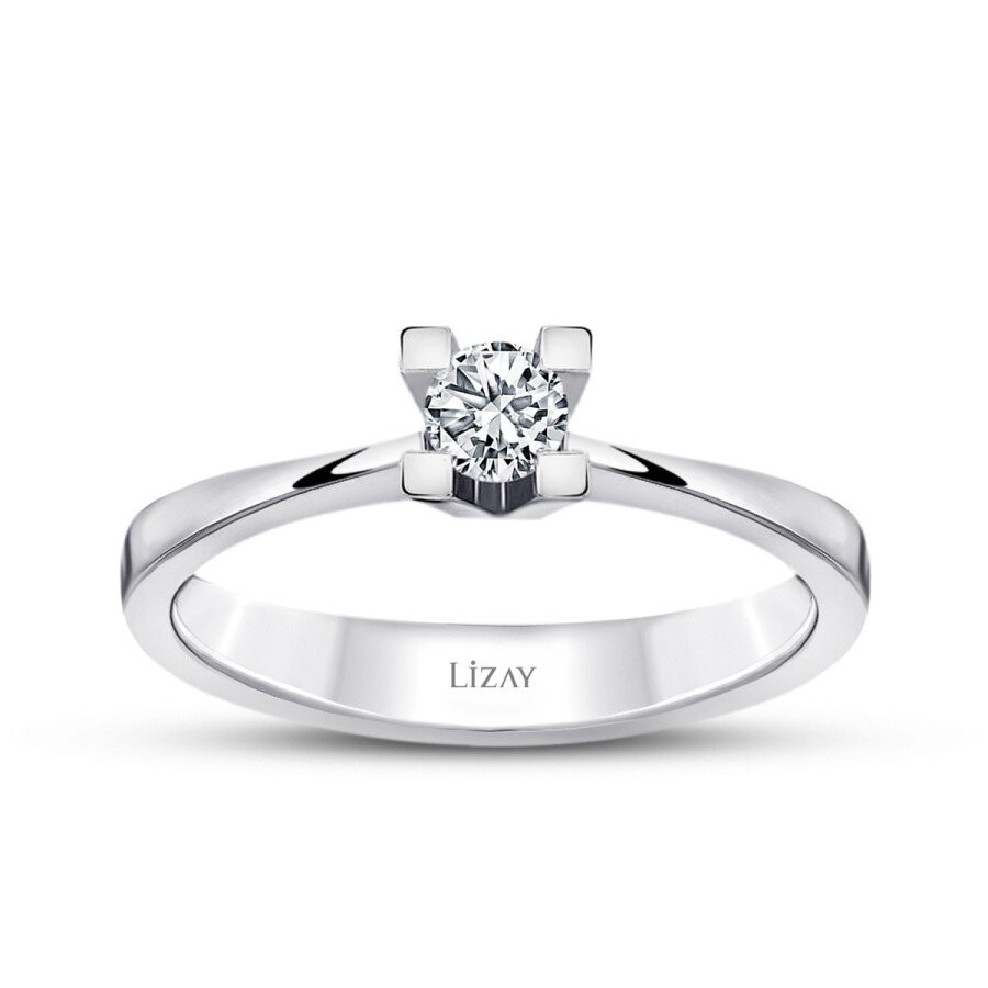 0.10 Carat Diamond Round Solitaire Engagement Ring