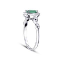 0,47 Karat Diamant Smaragd Ring