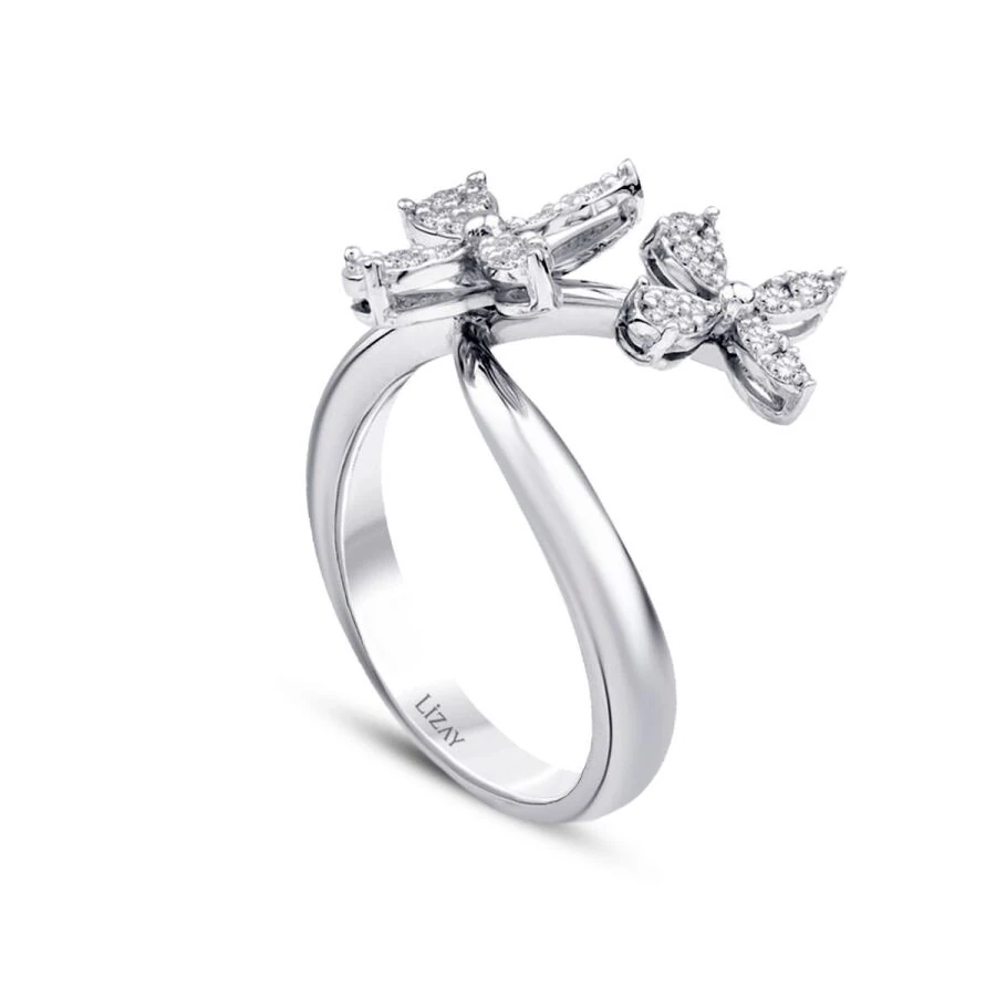 0.33 ct. Diamant Blumen Trend Ring
