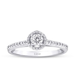 0.41 Carat Diamond Round Solitaire Engagement Ring