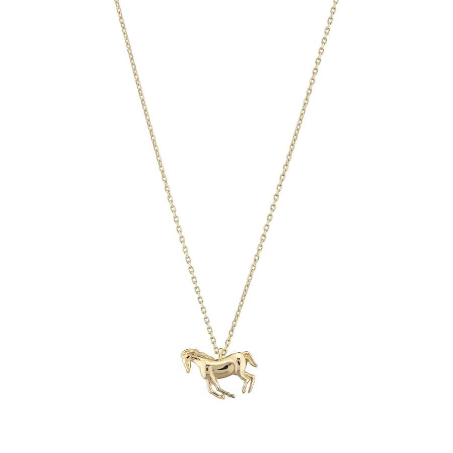 Gold Horse Necklace