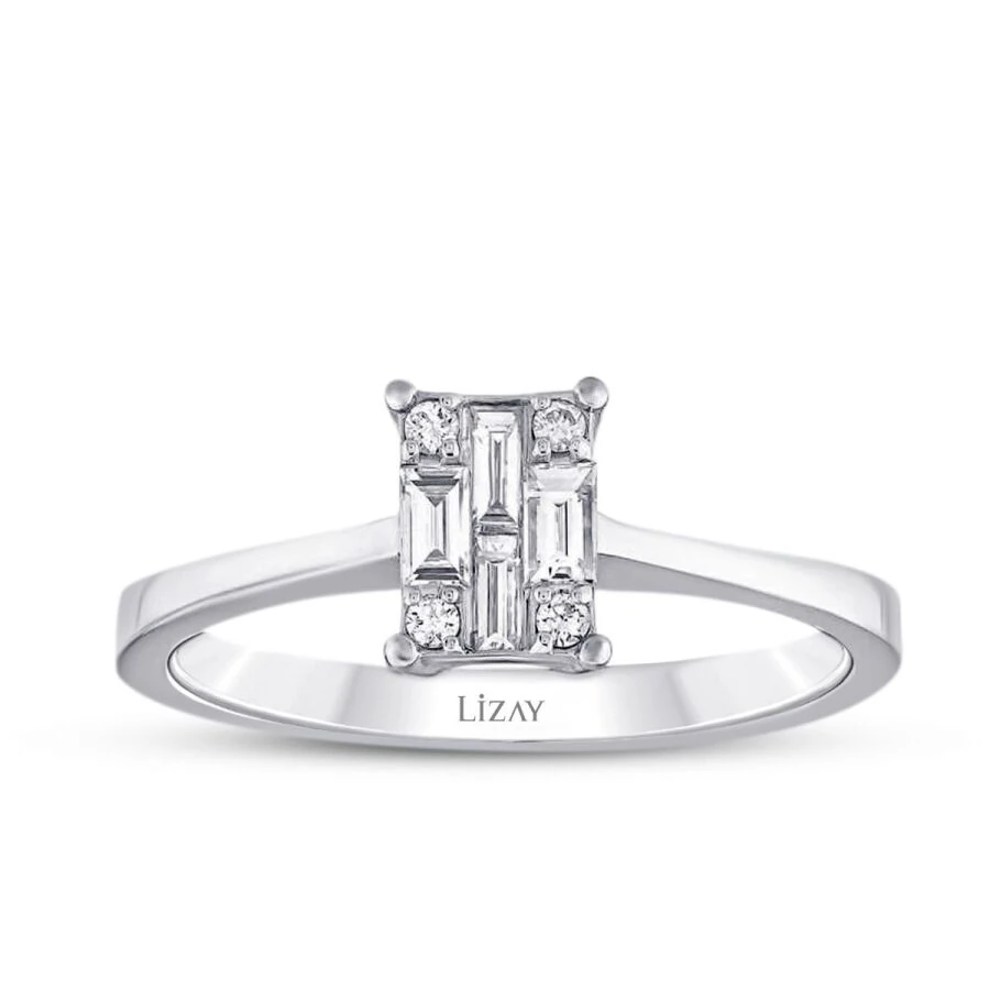 0.17 Carat Diamond Baguette Ring