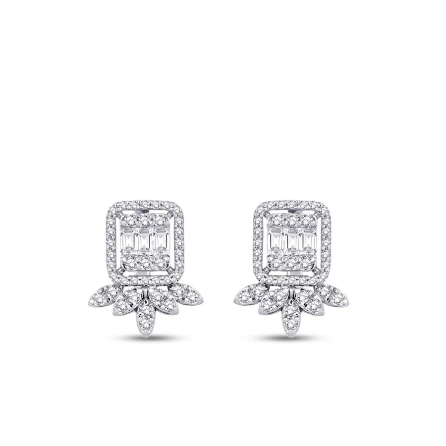 0.95 ct. Diamant Baguette Ohrringe