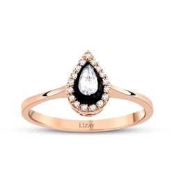 0.21 Carat Diamond Pear Solitaire Engagement Ring