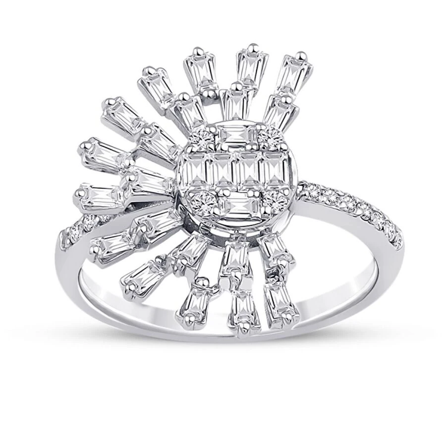 0.79 Carat Diamond Trend Baguette Ring