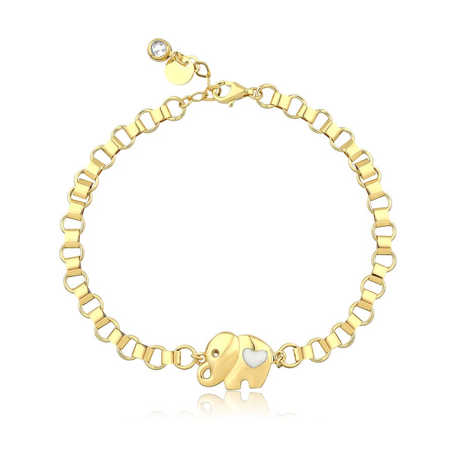 Gold Elephant Bracelet