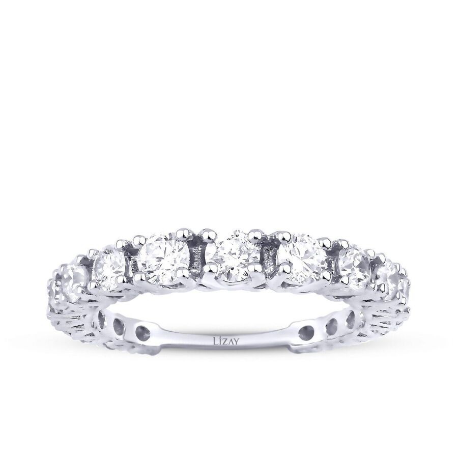 1.37 Carat Diamond Half-Eternity Ring