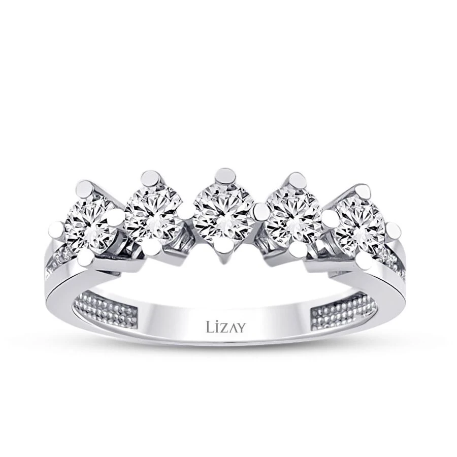 Gold Side-Stone Five-Stone Ring