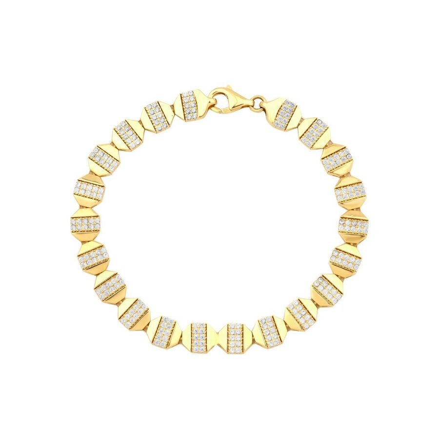 Gold Hexagon Bracelet