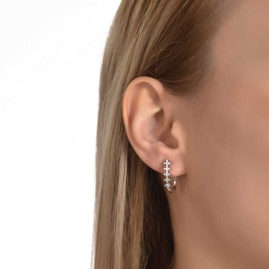 0.39 Carat Diamond Five-Stone Earrings