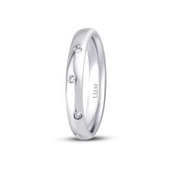0.08 Carat Diamond Wedding Band