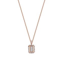 0,37 Karat Diamant Baguette Halskette