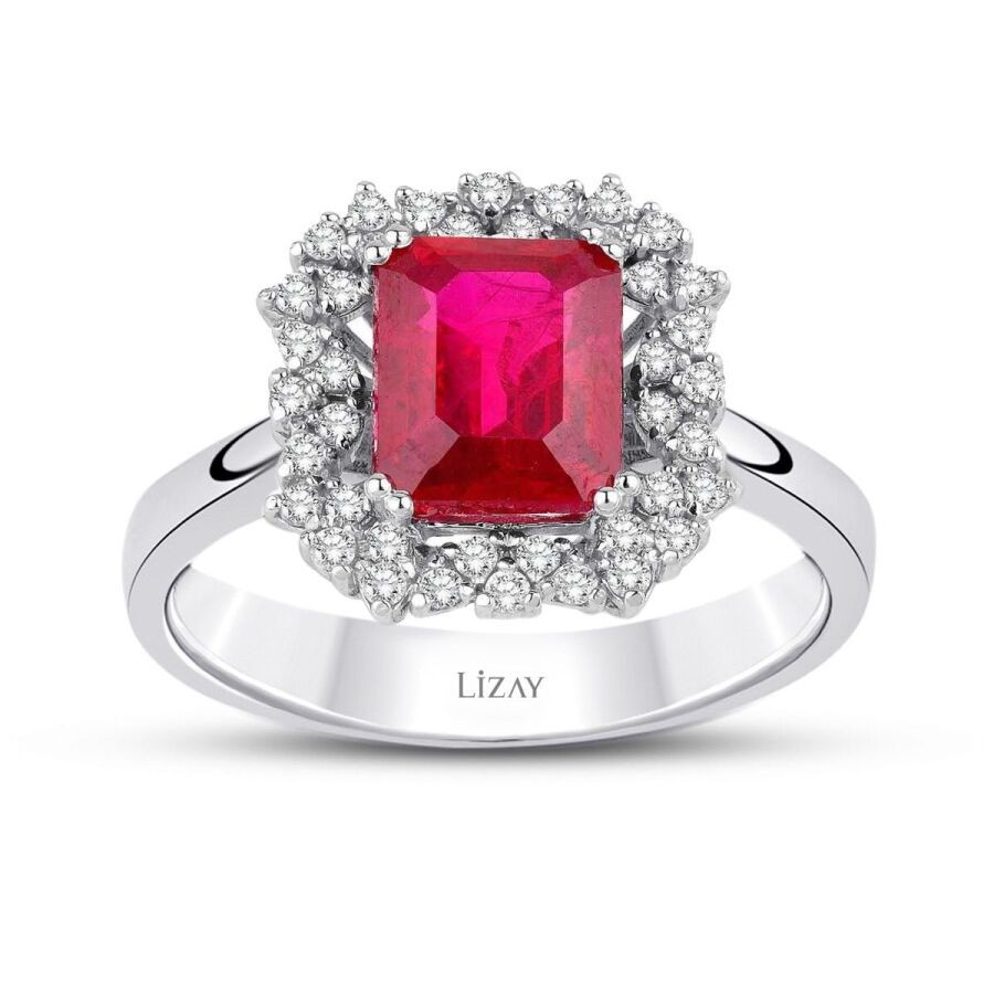 6.62 Carat Diamond Ruby Ring