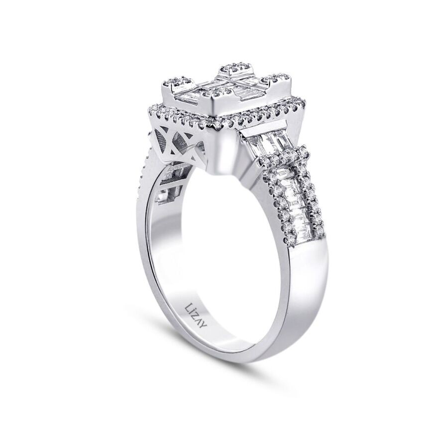 1.03 Carat Diamond Baguette Ring