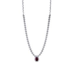 2.00 Carat Diamond Ruby Necklace